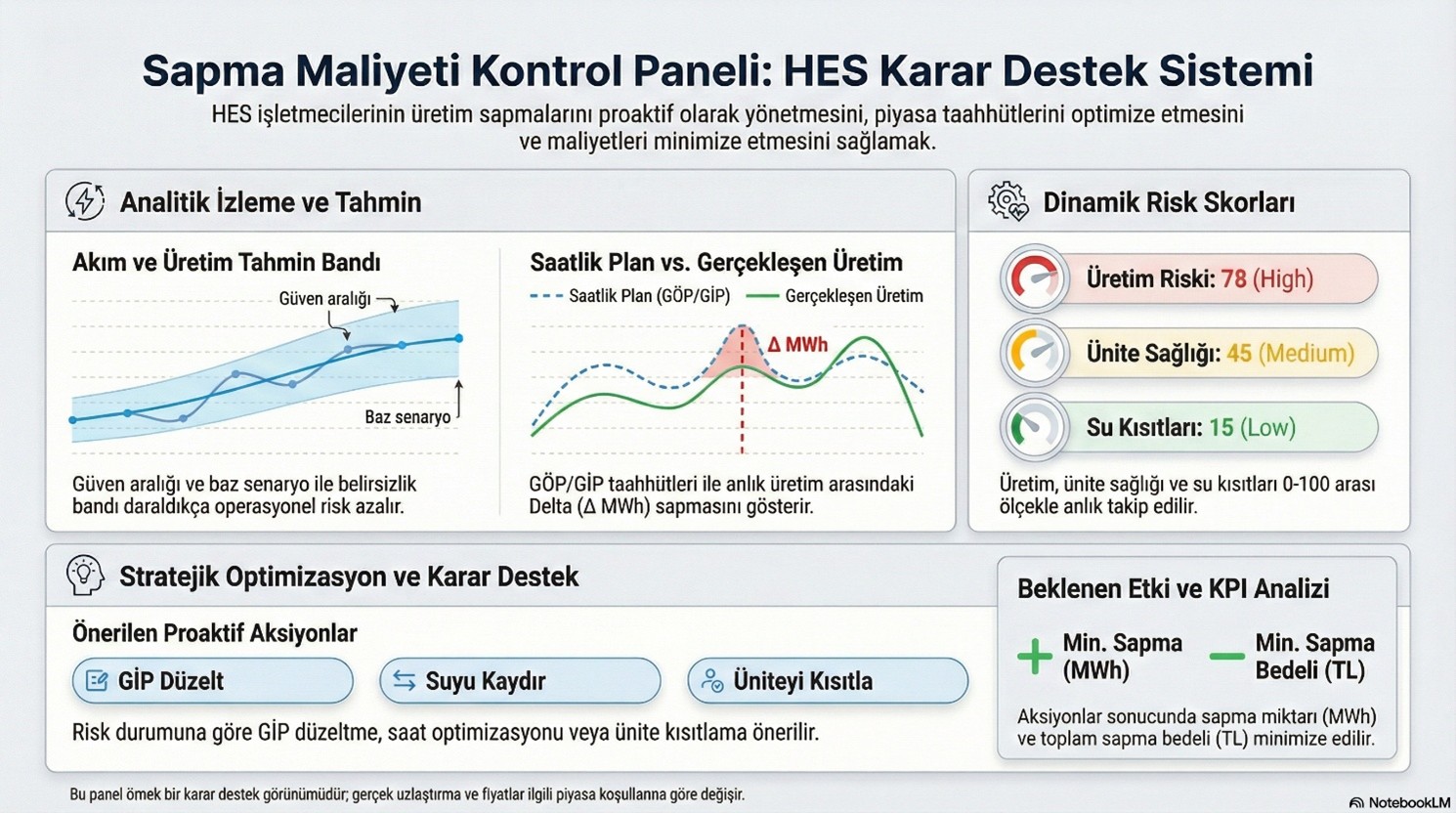 Şekil-3 Sapma Maliyeti Kontrol Paneli