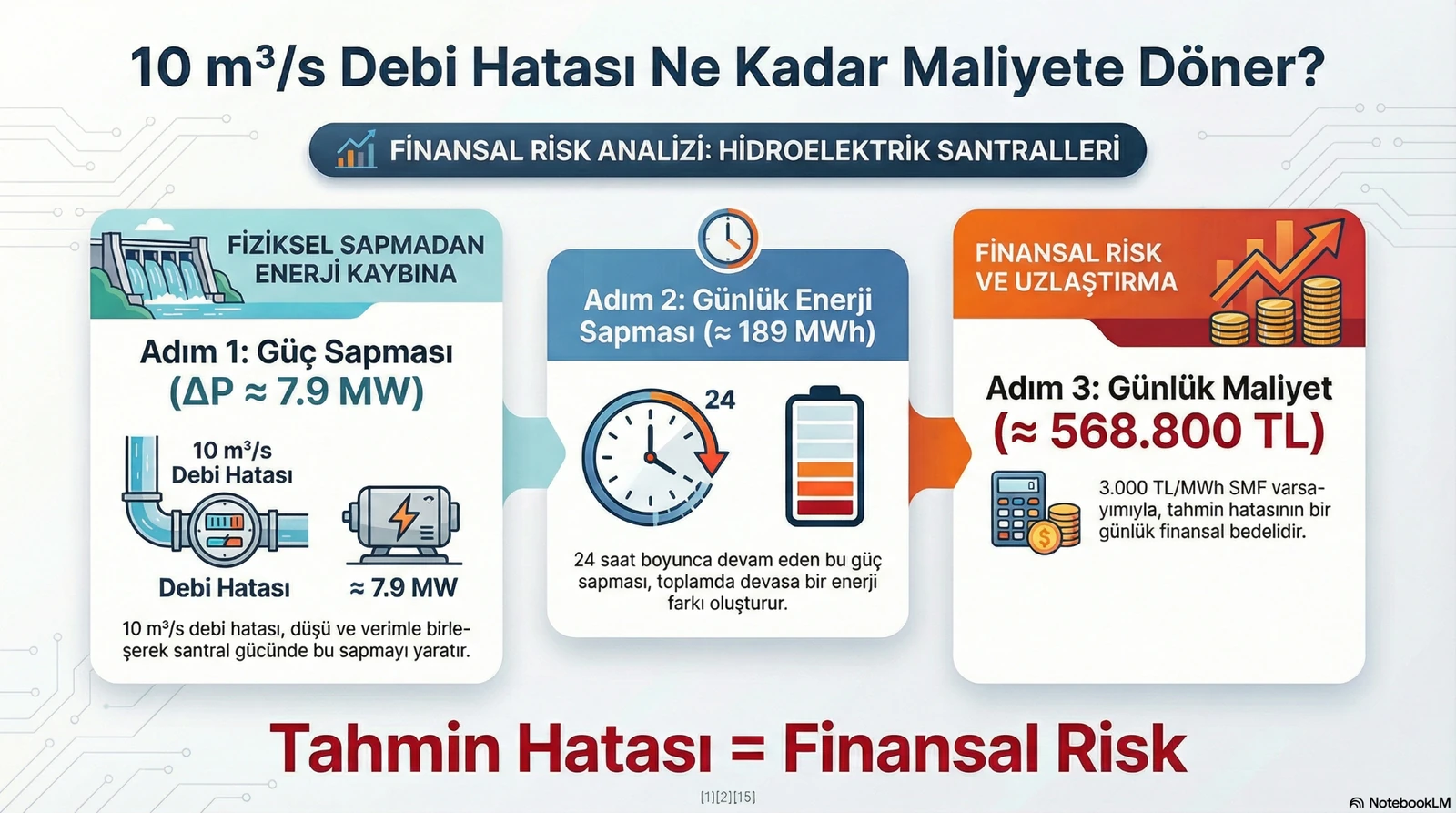 10 m³/s Debi Hatası Ne Kadar Maliyete Döner?