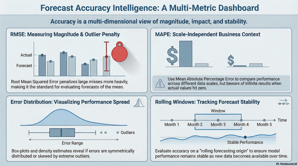 Forecast Accuracy Multi-Metric Dashboard