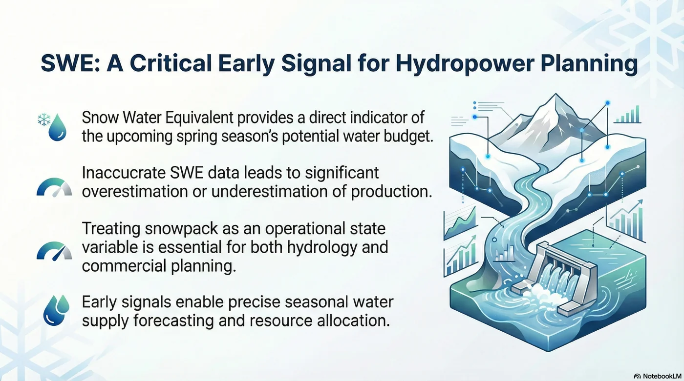 SWE: A Critical Early Signal for Hydropower Planning